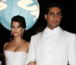 La belle Aishwarya Rai au bras de son mari, le 13 mai 2009, lors de la soirée d'ouverture du 62e Festival de Cannes !