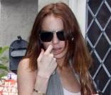 Lindsay Lohan sort de chez Samantha Ronson après y avoir passé la nuit le 18 mai 2009