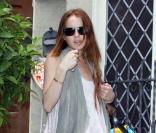 Lindsay Lohan sort de chez Samantha Ronson après y avoir passé la nuit le 18 mai 2009