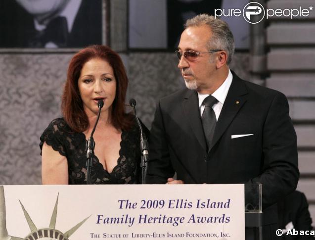 Gloria Estefan et Emilio Estefan aux Ellis Island Family Heritage Awards 2009.