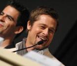 Eli Roth, Brad Pitt et Quentin Tarantino lors de la conférence de presse d'Inglourious Basterds le 20 mai 2009 durant le 62e Festival de Cannes