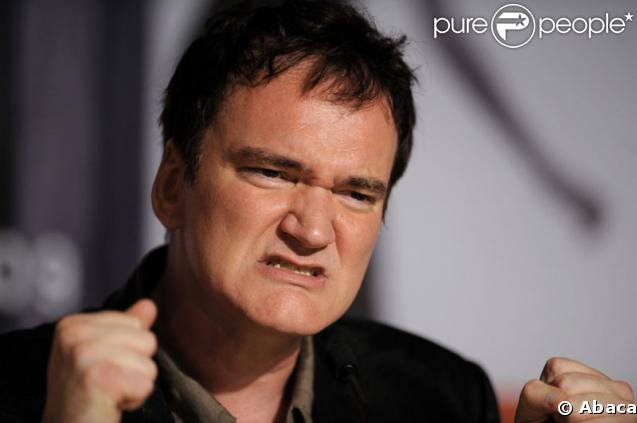 Quentin Tarantino lors de la conférence de presse d'Inglourious Basterds le 20 mai 2009 durant le 62e Festival de Cannes