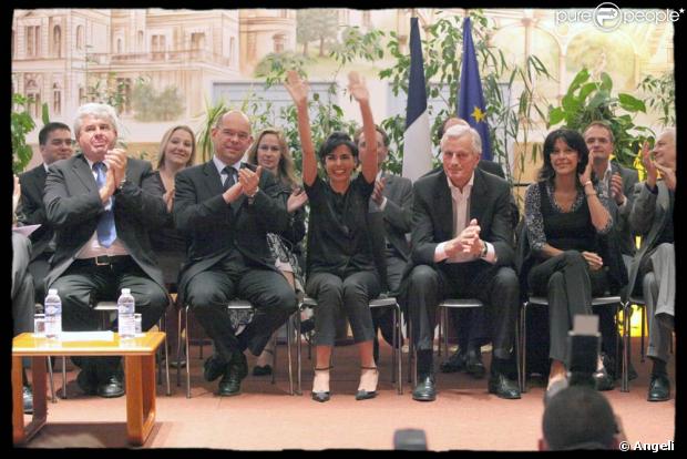 Avec Michel Barnier, tête de liste UMP en Ile-de-France pour les européennes, Rachida Dati s'est exprimée lors d'une réunion départementale en Seine-Saint-Denis
