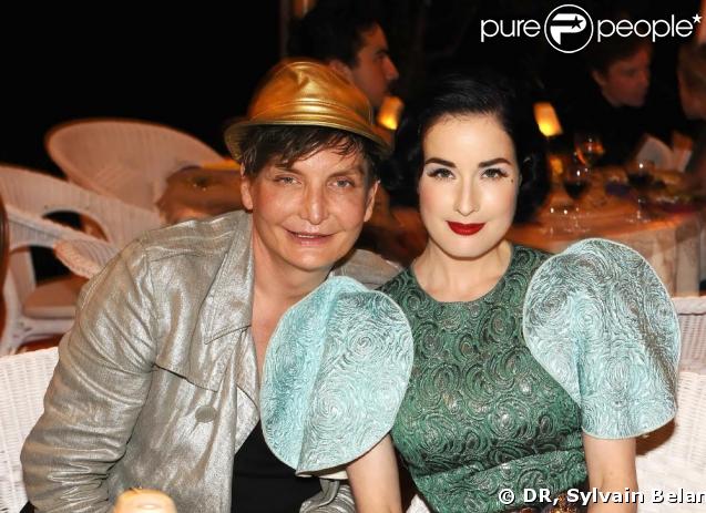   Kappauf et Dita Von Teese   à la soirée Schweppes à Cannes, le 20 mai