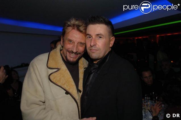 Laurent Guyot et Johnny Hallyday 