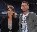 La Princesse Eugenie et le joueur du football Frank Lampard au stade de football de Chelsea