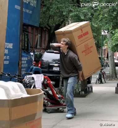 Le déménagement de Matthew Broderick le 26 mai 2009 à New York