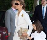 L'Infante d'Elena et sa fille Victoria Federica pour la communion de cette dernière 