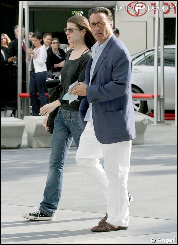 andy Garcia et sa fille au match des Lakers à Los Angeles le 27 mai 2009