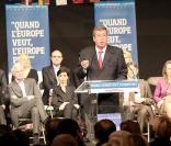Rachida Dati, Patrick Balkany et Michel Barnier participent à la réunion départementale des Hauts de Seine. 27/05/09