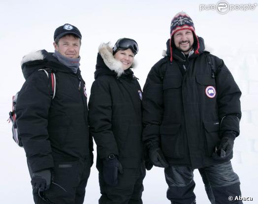 Frederik de Danemark, Victoria de Suède et Haakon de Norvège en expédition au Groenland