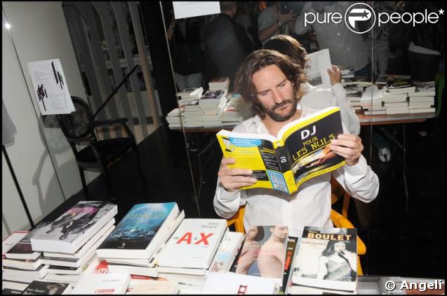 Frédéric Beigbeder hier soir à L'Hôtel particulier
