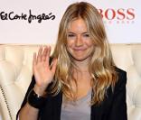 Sienna Miller en promotion pour le nouveau parfum d'Hugo Boss Orange, à Madrid le 5 juin 2009