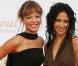 Dounia Coesens et Fabienne Carat de Plus Belle La Vie au 49ème Festival de Télévision de Monte-Carlo, hier