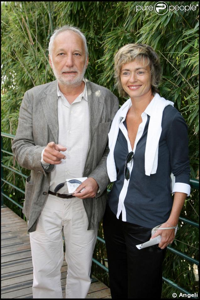 François Berléand et sa compagne Alexia Stresi à Roland-Garros  