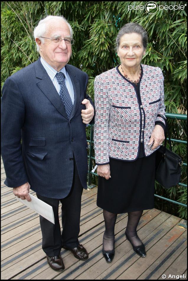 Simone Veil et son mari Antoine à Roland-Garros  
