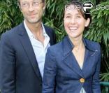 Alexia Laroche-Joubert et son mari Guillaume Multrier hier à Roland-Garros