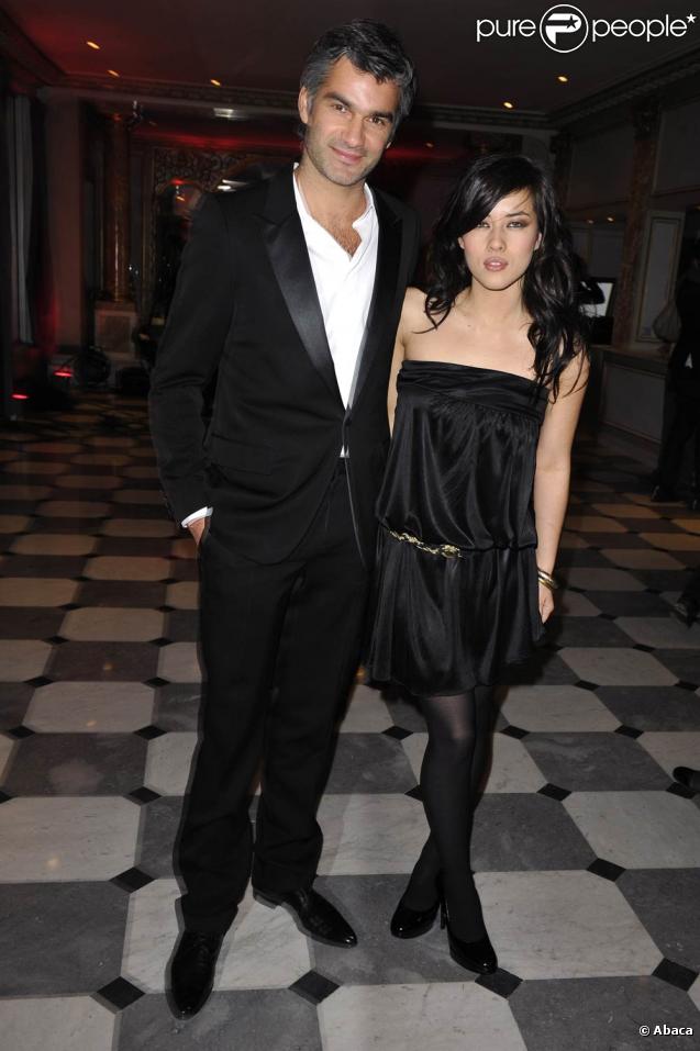 Mylène Jampanoï et François Vincentelli au gala Diner de la mode (30 janvier 2009) 