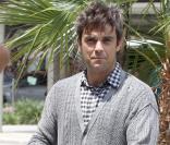 Robbie Williams arrivant à Miami, le 18 juin 2009