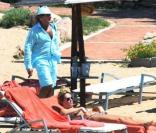 Rod Stewart et sa femme Penny Lancaster en vacances en Sardaigne