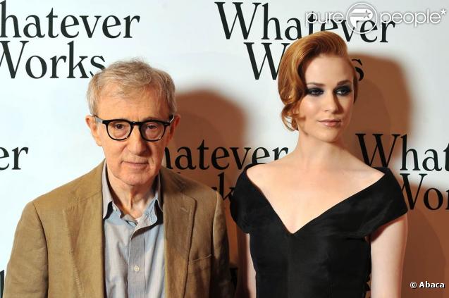 Woody Allen et la superbe Evan Rachel Wood, lors de l'avant-première de 