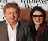 Dominique Besnehard et Anouk Aimée, lors de l'avant-première de 