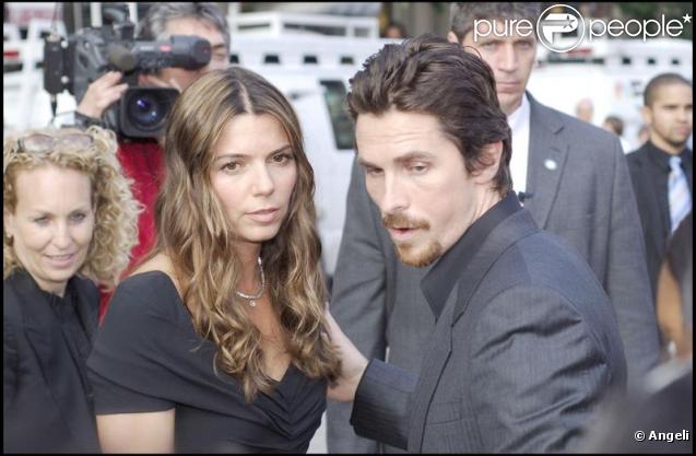 Christian Bale et sa femme Sibi Blazic lors de la première de Public Enemies à Chicago le 18 juin 2009