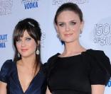 Les soeurs Deschanel à la première de (500) Days of Summer. 24/06/09