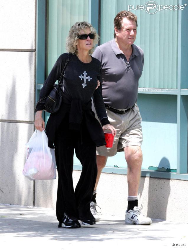 Farrah Fawcett et Ryan O'Neal en juillet 2007 