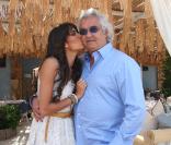 Flavio Briatore et sa femme Elisabetta Gregoraci en Italie (25 juin 2009)