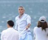 George Clooney au bord du lac de Côme avec ses amis
