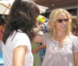 Courteney Cox et Sheryl Crowe lors du pique-nique organisé pour la recherche médicale à Malibu