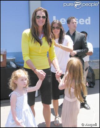 brooke Shields et ses deux filles lors du pique-nique organisé pour la recherche médicale à Malibu