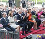 Madeleine de Suède et ses parents lors de la prise de présidence de la Suède le 1er juillet 2009