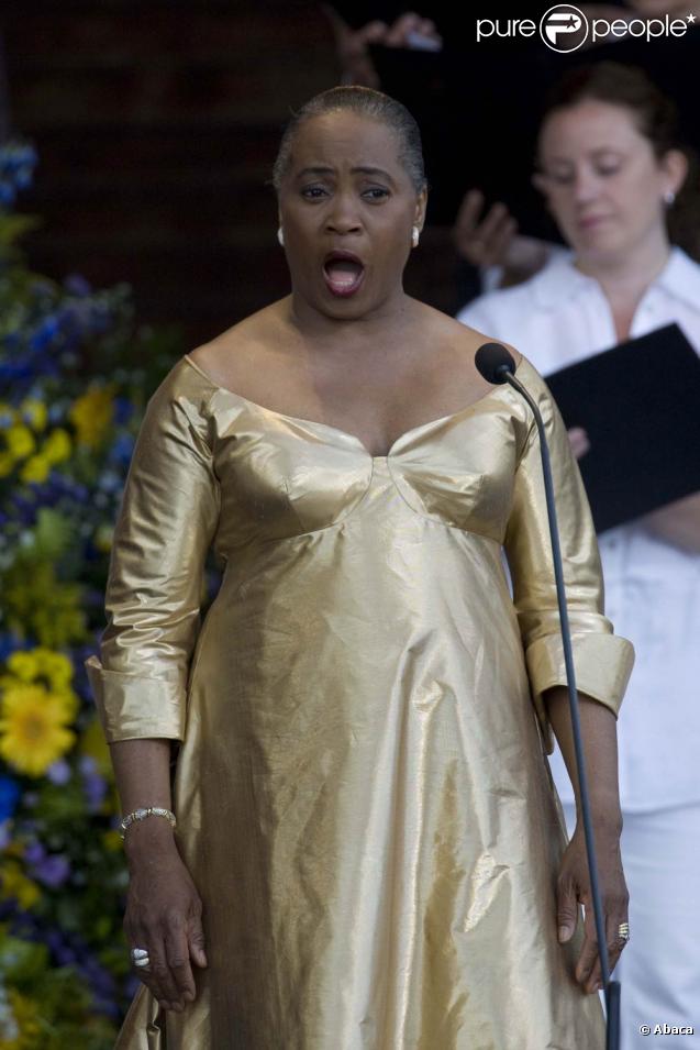 Barbara Hendricks lors de la prise de présidence de la Suède le 1er juillet 2009