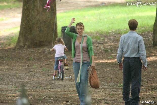 Valeria Bruni-Tedeschi, lors du tournage de Kiss