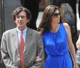 Luc Ferry arrive au mariage de Laurence Ferrari et Renaud Capuçon