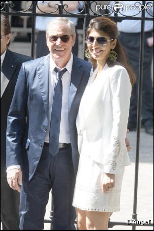 Jean-Claude Darmon et sa compagne Hoda Roche au mariage de Laurence Ferrari et Renaud Capuçon