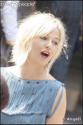 Flavie Flament au mariage de Laurence Ferrari et Renaud Capuçon