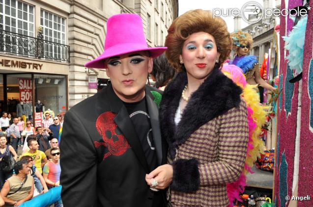 Boy George à la Gay Pride, le 4 juillet 2009