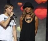 Cathy et David Guetta, les rois de la nuit hier soir pour la grande soirée Unighted au Stade de France 