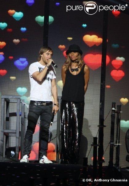Cathy et David Guetta, les rois de la nuit hier soir pour la grande soirée Unighted au Stade de France 