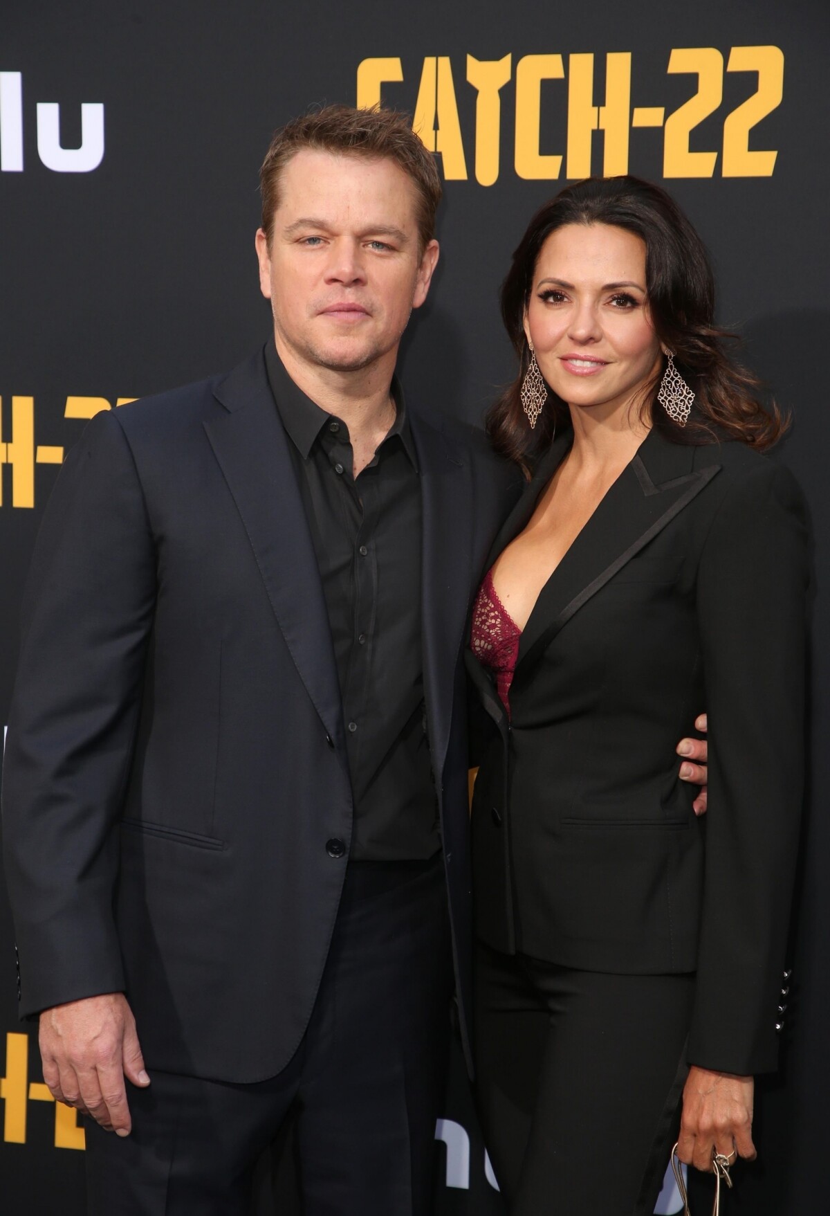 Photo Matt Damon et sa femme Luciana Barroso Avant première et