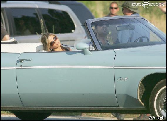 Jennifer Aniston et Gerard Butler sur le tournage de Bounty Hunter le 6 juillet 2009 à New York