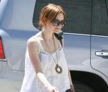 Ashlee Simpson quitte les Studio City à Los Angeles le 7 juillet 2009