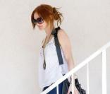 Ashlee Simpson quitte les Studio City à Los Angeles le 7 juillet 2009