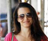 Kristin Davis quitte son bureau le 10 juillet 2009 à Los Angeles