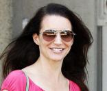 Kristin Davis quitte son bureau le 10 juillet 2009 à Los Angeles
