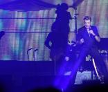 Johnny Hallyday en concert gratuit au pied de la Tour Eiffel le 14 juillet 2009, devant 700 000 à un million de spectateurs