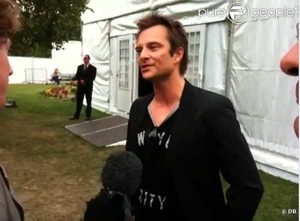 David Hallyday attend le concert de Johnny Hallyday 